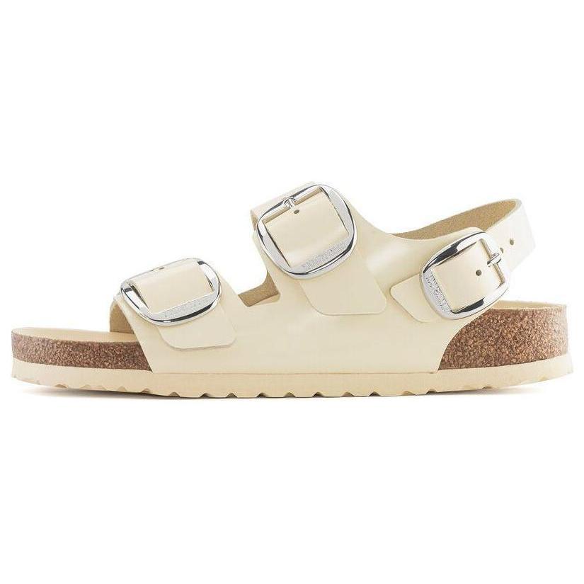 Birkenstock Leather Beach Sandals Womens Butter Narrow 1024264 35