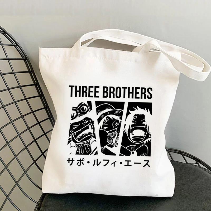 Japan cartoon comics One Piece Print Canvas Bag Shopping Shoulder Bag Foldable Tote Bag 0030
