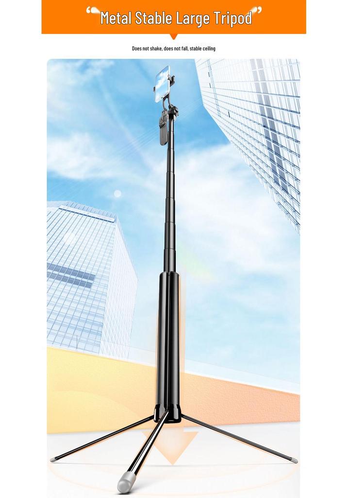 C11 Aluminum Bluetooth Selfie Stick & Integrated Tripod for Mobile Phones