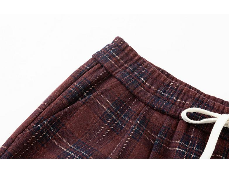 Women's Plus Size High Waist Vintage Plaid Wide Leg Pants - Winter 2025 Collection