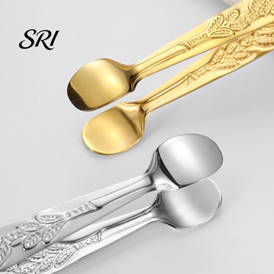 Bar Ice Tongs Stainless Steel Mini Sugar 304 Food Grade Compact Cube Small Ingredient Clip Non-Slip Grip for Coffee Cubes Hot Pot Dips Dessert Snacks