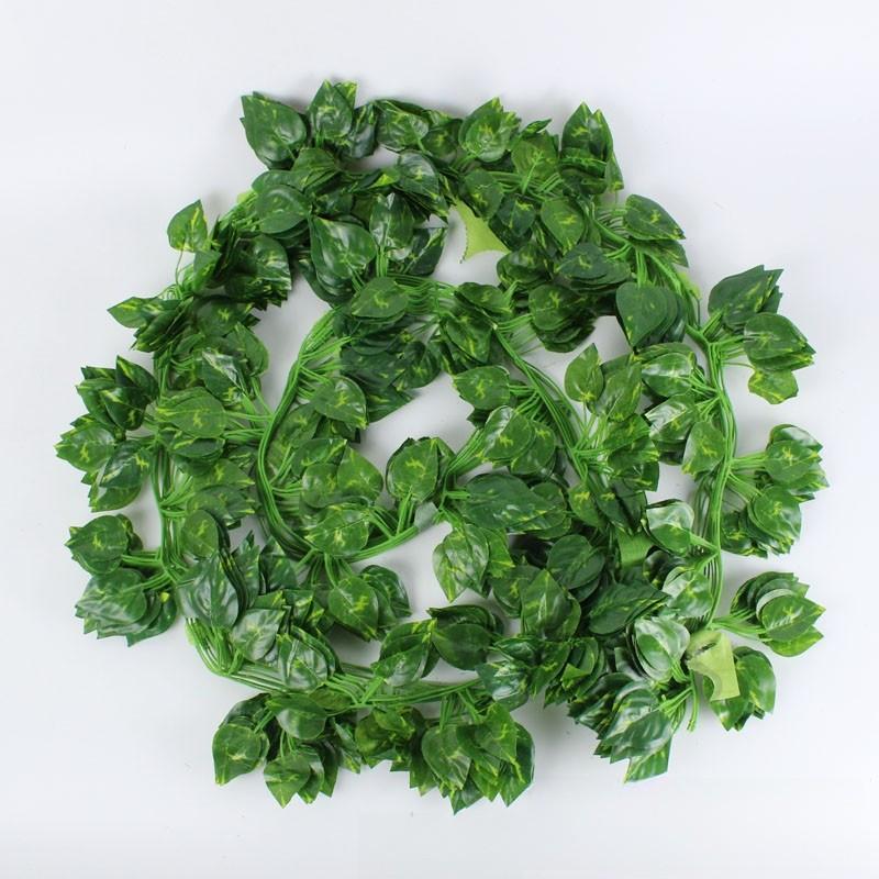 

Искусственная гирлянда из листьев плюща для украшения мероприятий, свадебных вечеринок и фотосъемки Green Vine