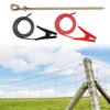 Grounding Rod Professional Yard Garden for Generator Electric Fence Solar Powered Antennas Alligator Clip Electric Fence Wire