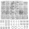290Pcs Metal Hair Jewelry Hollow Out Hair Braiding Rings Braid Accessories Dreadlock Jewelry  Unisex