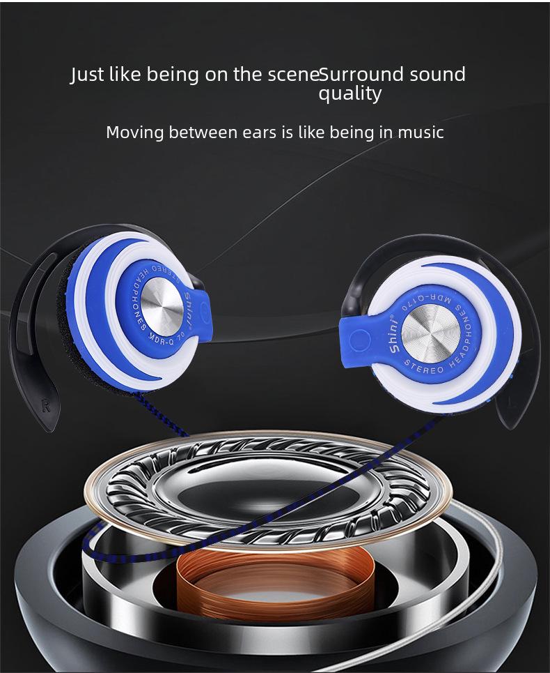 Universelle Heavy-Bass-Ohrhörer für MP3/MP4, Mobiltelefone, Computer und Sport.