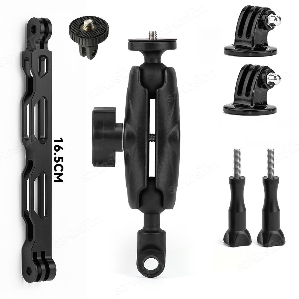 Motorcycle Bicycle Camera Holder Handlebar Mount Bike Bracket for GoPro Hero 13 12 11 10 9 8 DJI Action 5 Pro 4 3 Insta360 X5 X4
