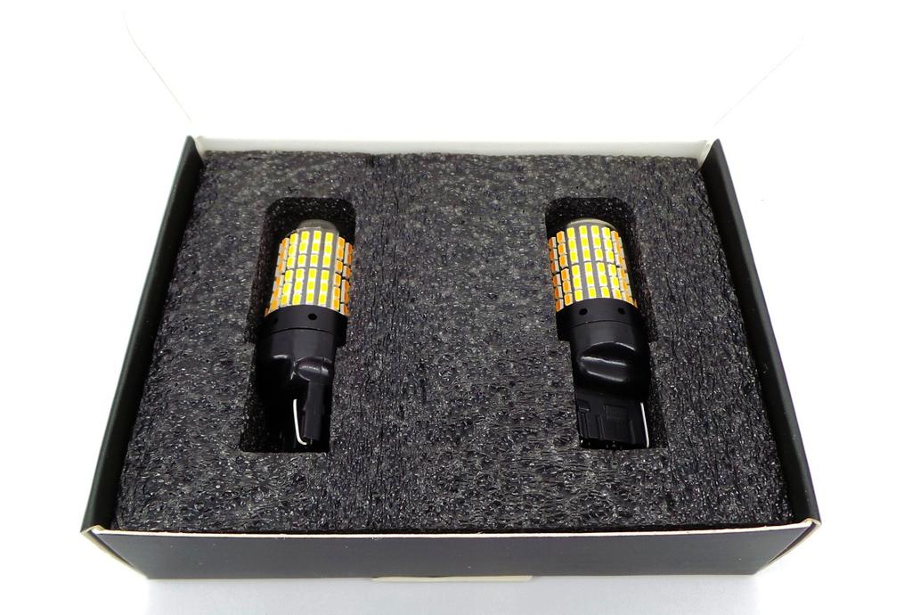 W21W LED Bulbs 2x 7440 12-24V CANBUS Orange PREMIUM Off-Road