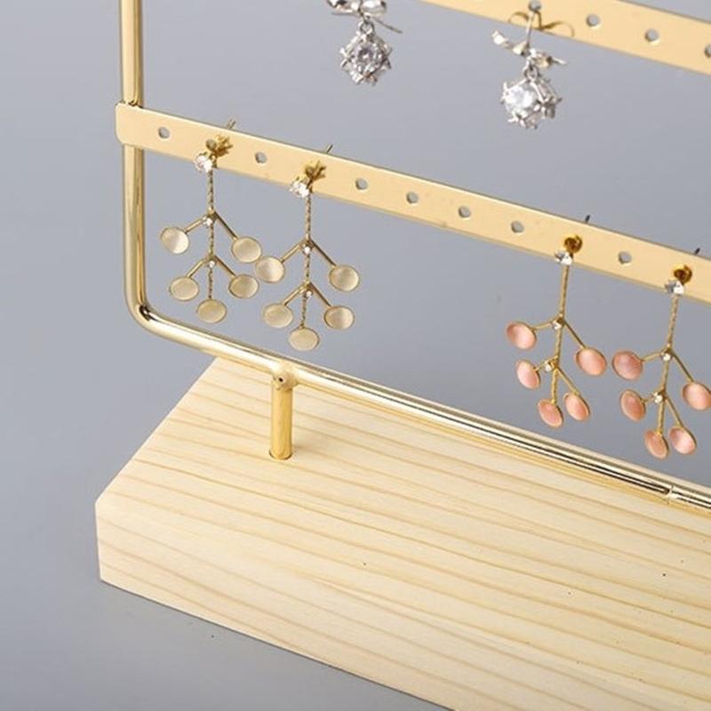 Durable Jewelry Holder Stand Earring Rack with 6 Levels and 120 Slots 6 Layers Earrings Display Stand Jewelry Organizer
