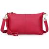 Genuine Leather Women's Crossbody Bag with Wrist Strap - Top Layer Cowhide Shoulder Bag