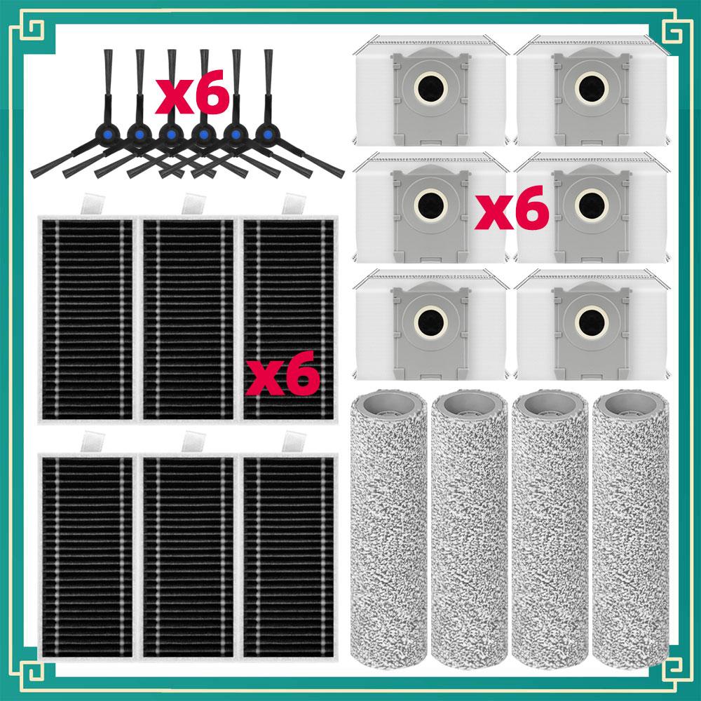 Accessories For Ecovacs X8 PRO OMNI / DEX56 Cleaner Main Side Brush Mop Cloth HEPA Filter Dust Bag Replacement Spare Parts