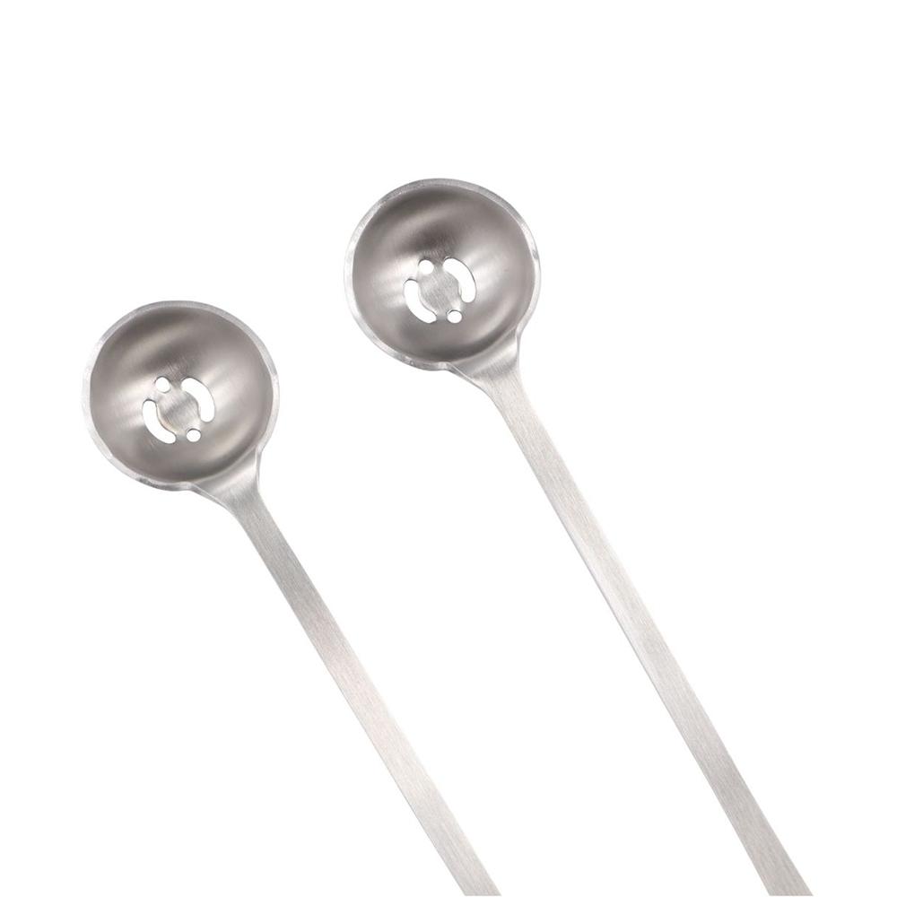 Long Handle Olive Strainer Spoon Stainless Steel Pickle Spoons Jam Slotted Spoon  Meatball
