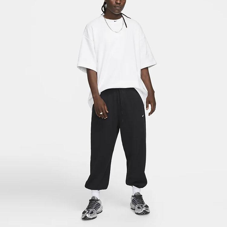 Nike Sportswear Circa Solid Logo Crew Neck Pullover Loose Short Sleeve T-Shirt Men Tops White DX0188-100