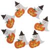 50Pcs/Lot Ghost Pumpkin Diy Halloween Gift Candy Paper Cards Lollipop Cards