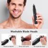 3 In 1 Electric Nose Hair Trimmer for Men Portable Digital Display Nose Ears Hair Eyebrow Trimmer 360° Roating Painless Safe