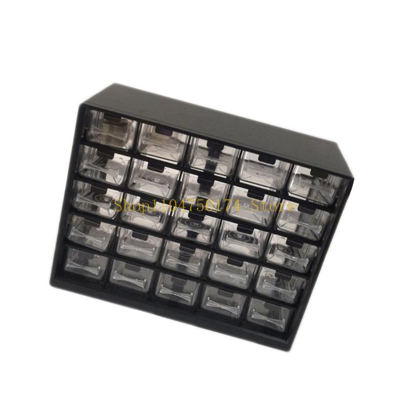Model Stackable Clear Drawer Organizers 25 Compartments For Tool Hardware Accessories Easy Cleaning Designs top sale