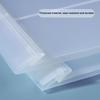 2Pcs Waterproof Envelopes With Cord Buckle Super Thick A4 Size Plastic Folder Extended Angle Braces Reusable Clear Envelopes