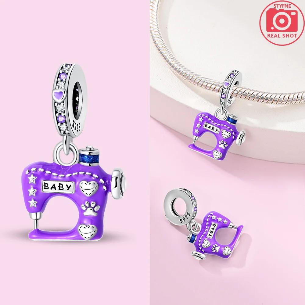 Charm Bead Components Copper Metal Clock Suitcase Car Sewing Machine Pendant Bead Components Bead Components Compatible With Women Authentic Original