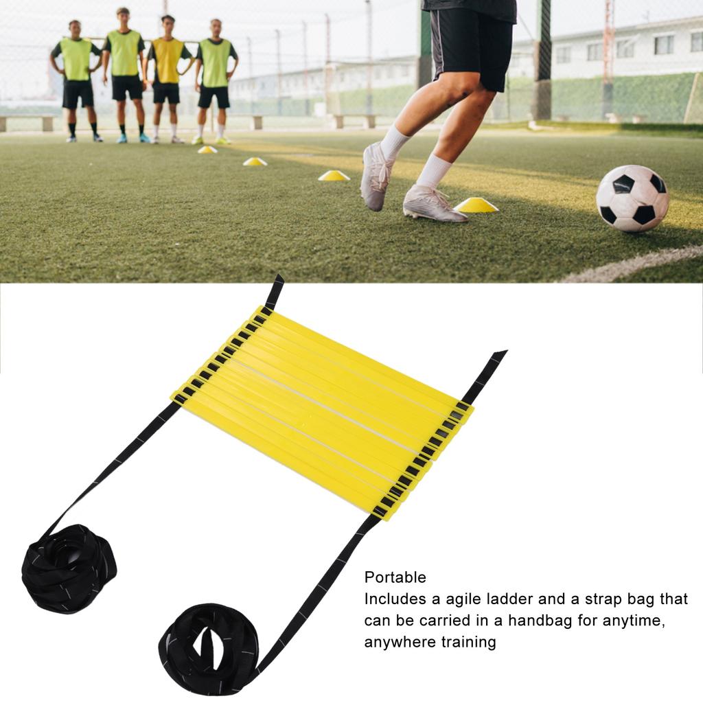 Agile Ladder Football Step Training Rope Ladder Agile Training Speed Ladder with Scale 6m 12 Rungs