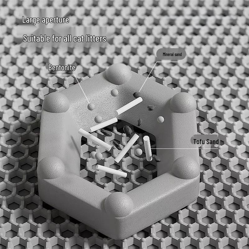 Extra Large Double Layer Cat Litter Mat: Anti-Tracking, Leak-Proof, Anti-Splatter Sand Control Mat