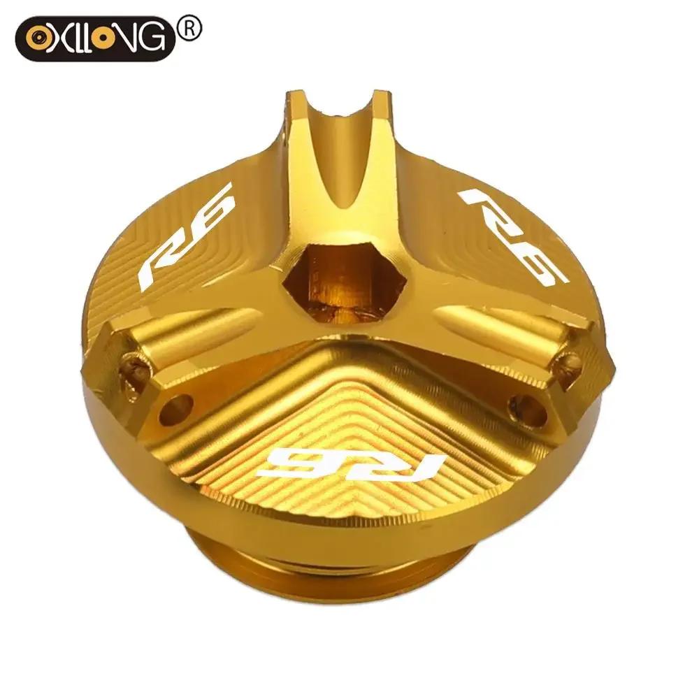 Accesorii Motociclete Șuruburi Capac Umplere Ulei Cupă Ulei Motor Pentru PENTRU YAMAHA YZF-R6 YZFR6 1999 2000 2001 2002 2003 2004 2005 2006