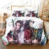 Ghost Killing Blade Bedding Set Single Twin Full Queen King Size Bed Set Aldult Kid Bedroom Duvetcover Sets bed sheet set