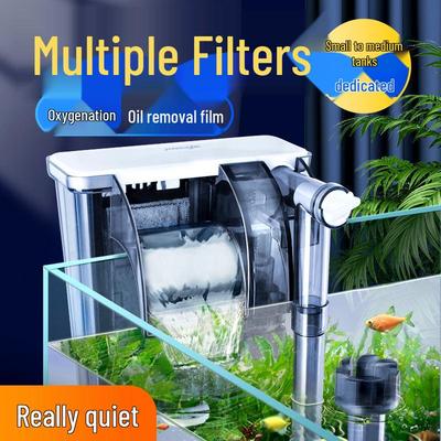 Filtro Externo para Aquário Montado na Parede & Sistema de Circulação de Oxigênio
