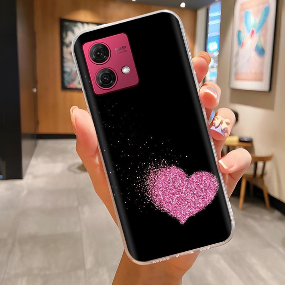 Für Moto G84 Hülle Mode Niedliche Cartoon Rückseite Für Motorola Moto G84 Handy Silikon Hüllen 6,8 Zoll MotoG84 Schutz Fundas