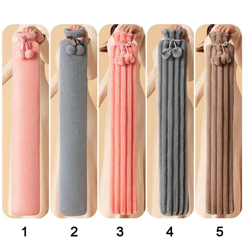 3250ML Portable Winter Long Hot Water Bag Kawaii Soothing Aching Insulation Hot Water Bottle Cute Soft Hand Warmer