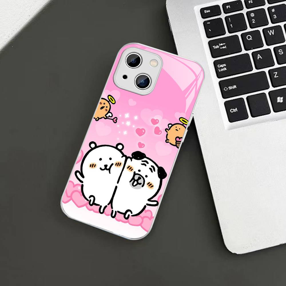 

Cute Joke Bear Tempered Glass For Iphone 14 13 12 11 Pro Mini XS MAX 14Plus X XS XR Fundas iphone 14pro max