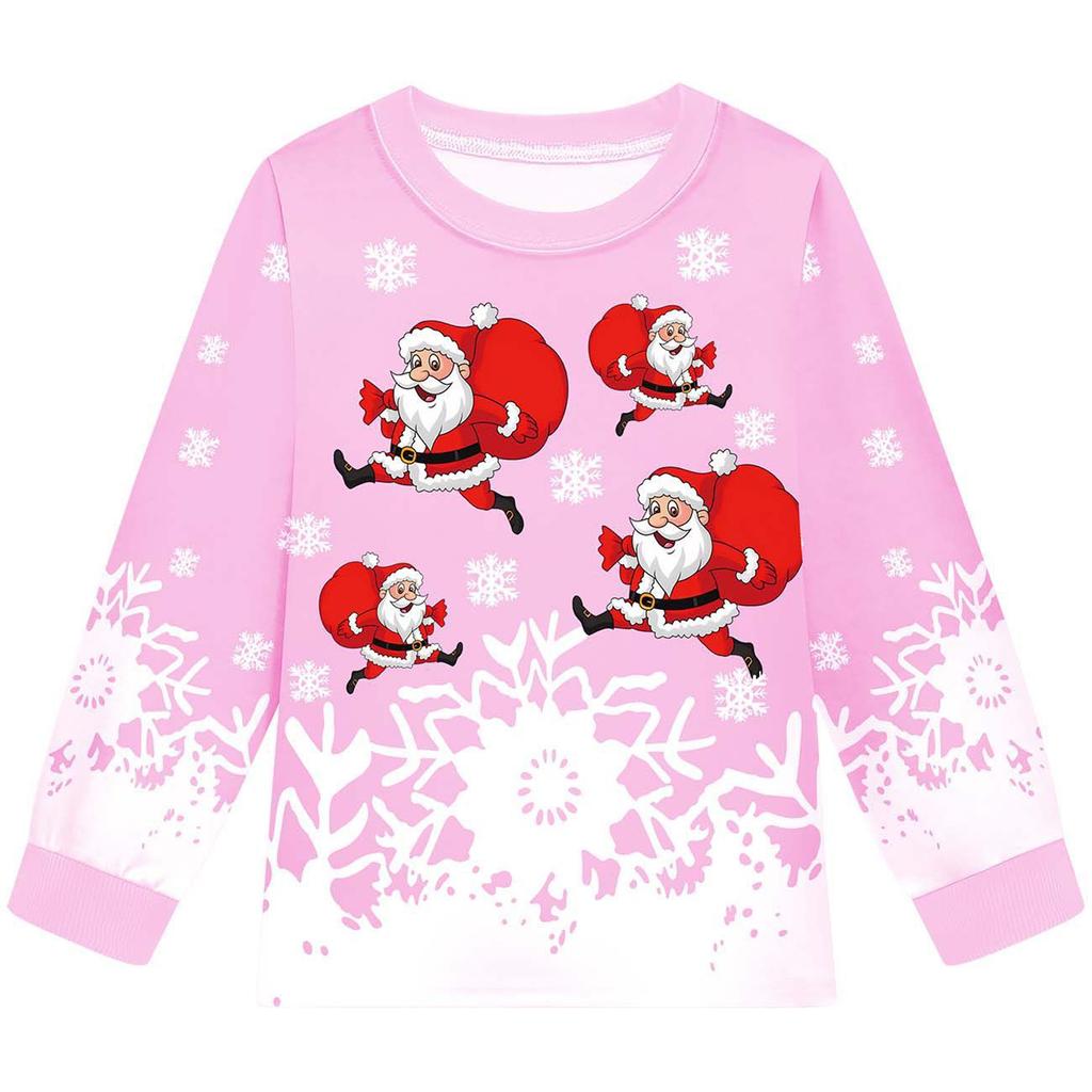 Children's Fashion Suit Skirt Round Neck Long Sleeve Top Pants