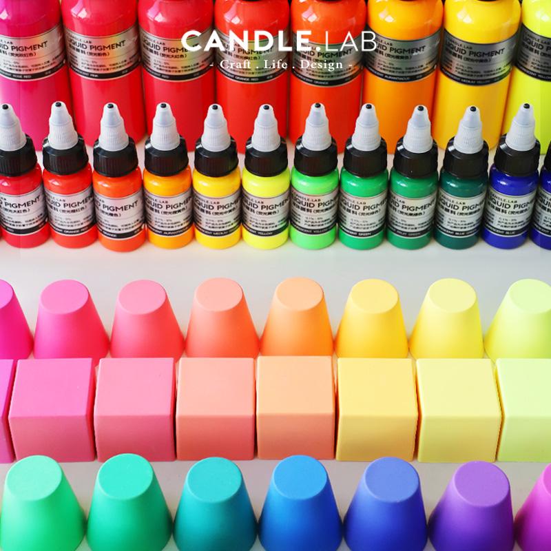 20/100ml Color Liquid Pigment Dye Fluorescent Color Good Alkali Resistance for Making Candle Handicraft Plaster Sculptures