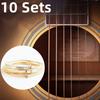 10 Sets of 6 Guitar Strings Replacement Steel String for Acoustic Guitar 1st-6th