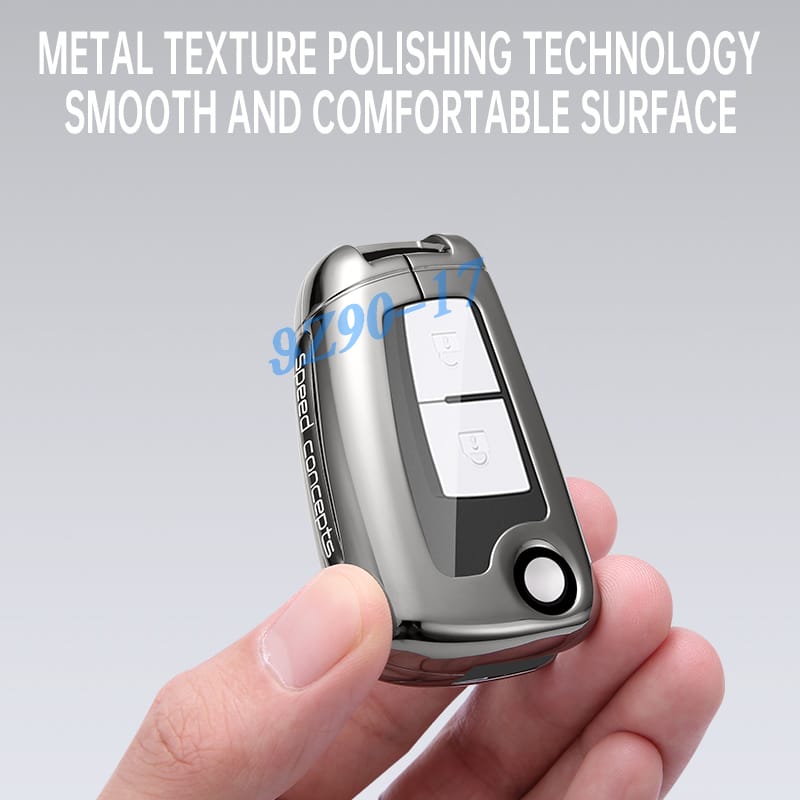 Premium Metal Carbon Fiber Car Key Fob Case Cover Keychain Accessory For Nissan Rogue Sport Qashqai J11 X-Trail T32 Kicks Juke