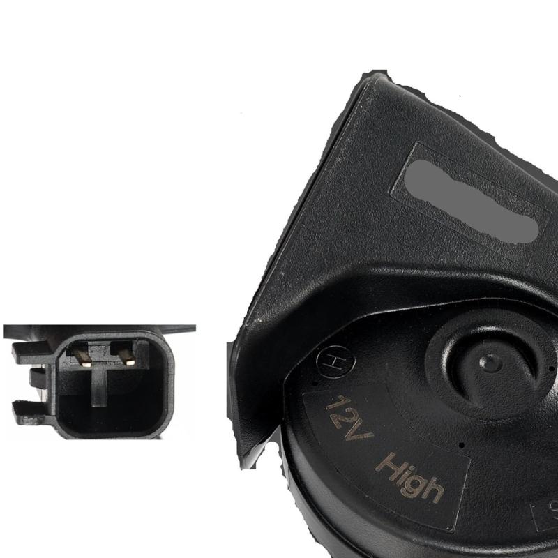 2PCS Direct Replacement Heavy Duty Auto Horns Single Plug Connection Easy Install Enhancing Sound Output  For Vehicle
