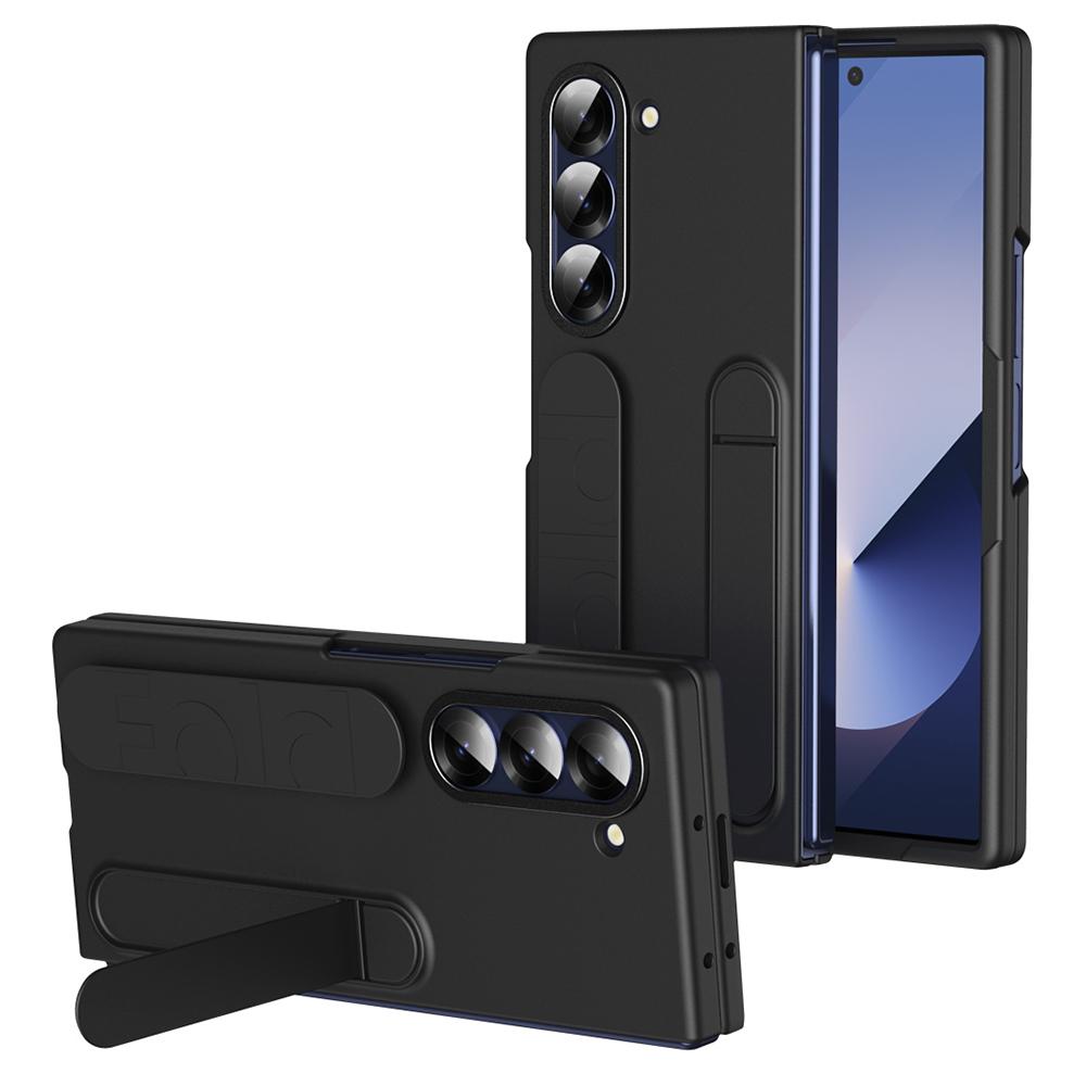 For Samsung Galaxy Z Fold5 5G Case Kickstand Wristband PC+Silicone Phone Cover