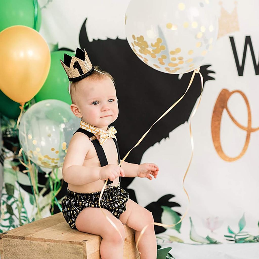 Geburtstagshut, erster Geburtstagspartyhut, Geburtstagskronen-Stirnbänder für Babyjungen 1. Geburtstagsparty-Zubehör