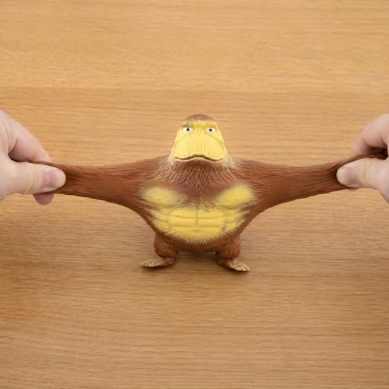 Yangyizhi Stress Relief Gorilla Squeeze Toy, Slow Rising Orangutan Fidget Anxiety Reduction Animal Shape Sensory Toy for Kids Adults