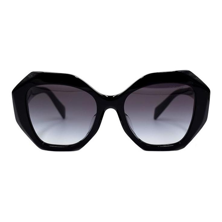

Prada Fashion Runway Collection Geometric Design Holiday Travel Sunglasses Irregular Shape Women sunglasses Black SPR16W-F-1AB-5D1 Basic Packaging-Eyeglass Case+Box