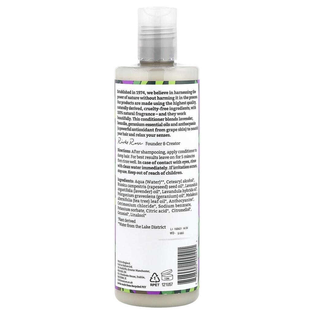 Conditioner, Normal/Dry Hair, Lavender & Geranium, 400 Ml (13.5 Fl Oz)