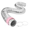 VEVOR Dryer Vent Hose, 203.2MM Insulated Flexible Duct 7.62M Long with 2 Duct Clamps