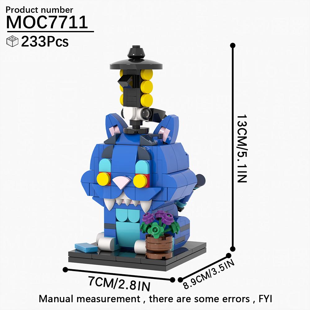MOOXI K-Pop Demon Hunters BrickHeaded Set MOC Bricks Rumi Mira Zoey Lion Crow Figures Model Adult Building Blocks Kids Toys Gift