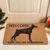 Aesthetic Doberman Dog Print Entrance Doormat Non Slip Washable Floor Rug Indoor Outdoor Home Decor RV Mat 1PC