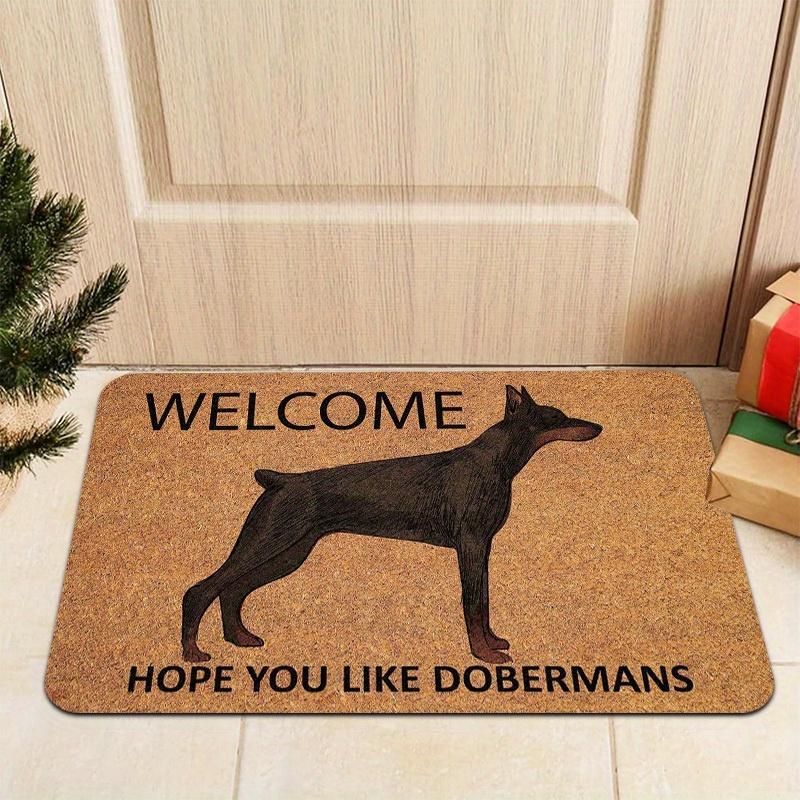 

Aesthetic Doberman Dog Print Entrance Doormat Non Slip Washable Floor Rug Indoor Outdoor Home Decor RV Mat 1PC 40x60cm