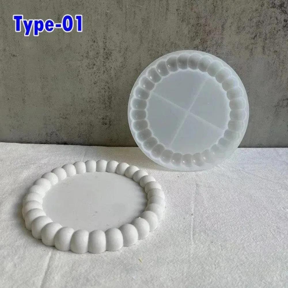 

1PCS/SET DIY Bubble Coaster Plaster Silicone Mold Handmade Storage Tray Epoxy Resin Casting Mould