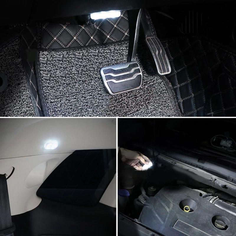 LED Night Light Lamp Car LED Touch Lights Wireless Interior Light Magnetic Auto Door Light USB Rechargeable 5V