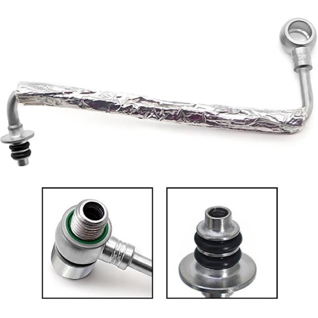 FZJDSD 4PCS Turbo Oil Return Drain Line and Oil Feed Pipe Kit 25198546 55567067 55587854 Compatible with Chevy Cruze Sonic Trax & Buick Encore 1.4 L4