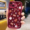 Creative Cute Christmas Theme Pattern Phone Case For Samsung Galaxy S25 S24 S23 S21 S20 5G FE Plus Ultra A15 A35 A54 A55 Cover