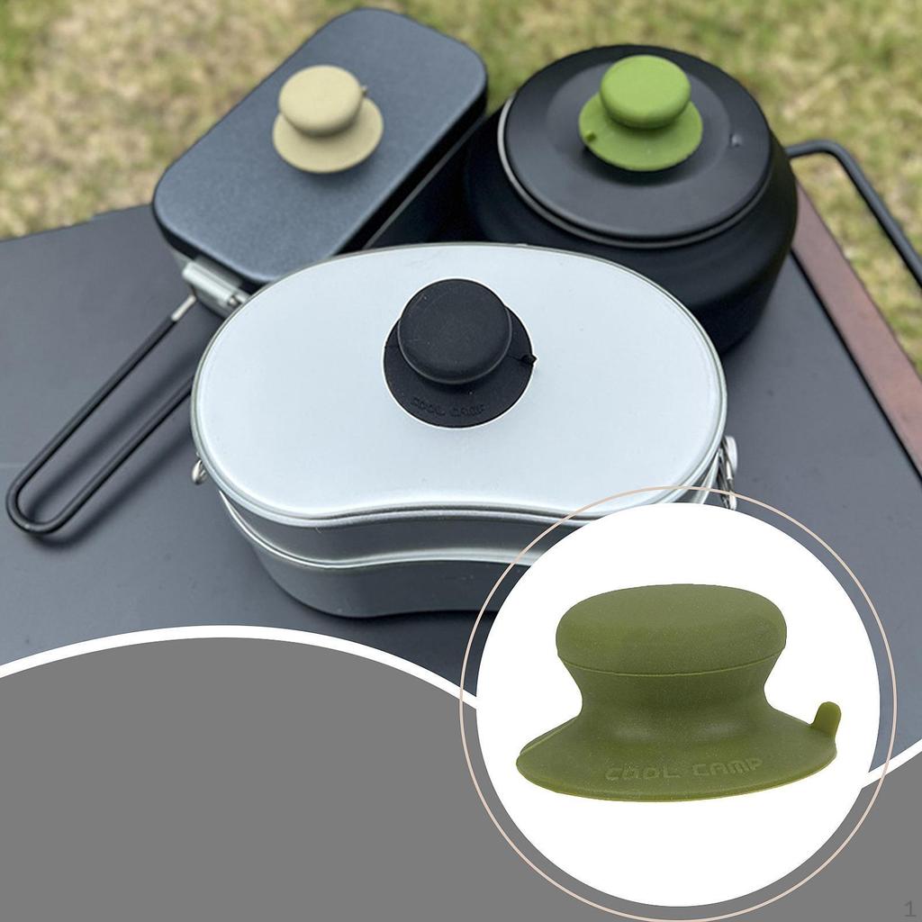 Compact And Portable Silicone Pot Lid Handle, Heat-resistant Cookware Accessory, Anti-scalding,