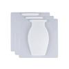 3Pcs Silicone Window Vase Punch Free Reusable Modern Fridge Door Glass Window Ceramic Tile Wall Mount Flowers Plants Vase Decoration