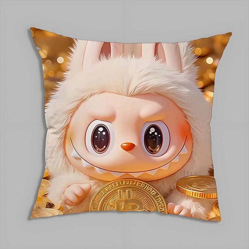 Peripheral Series Pillow Labubu Cartoon Doll Doll Pillow Cushion Cushion Gift Back Cushion